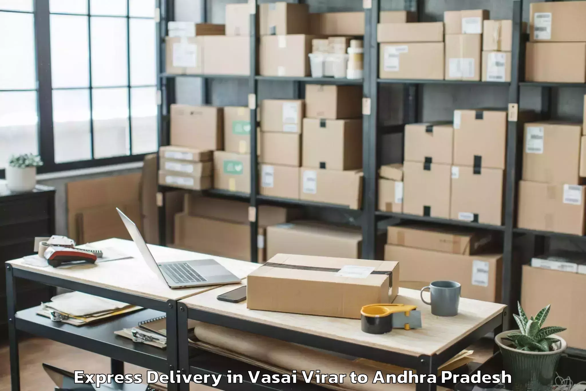 Book Vasai Virar to Vadlamudi Express Delivery